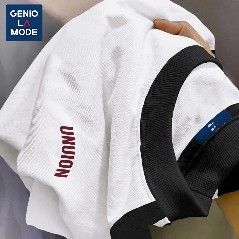 夏日ins风纯棉女士圆领撞色短袖T恤吸睛透气运动时尚日系洋气夏装