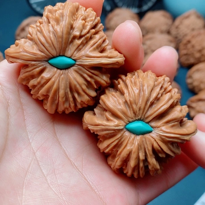 把件文玩核桃四座楼46全品