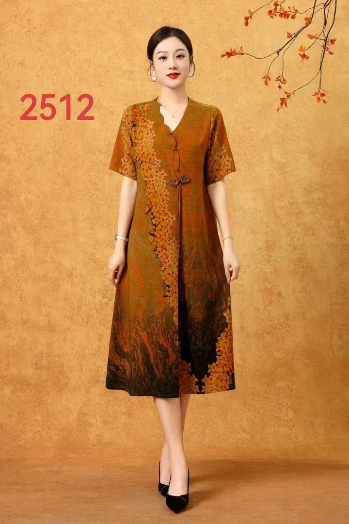 气质显瘦遮肉连衣裙1