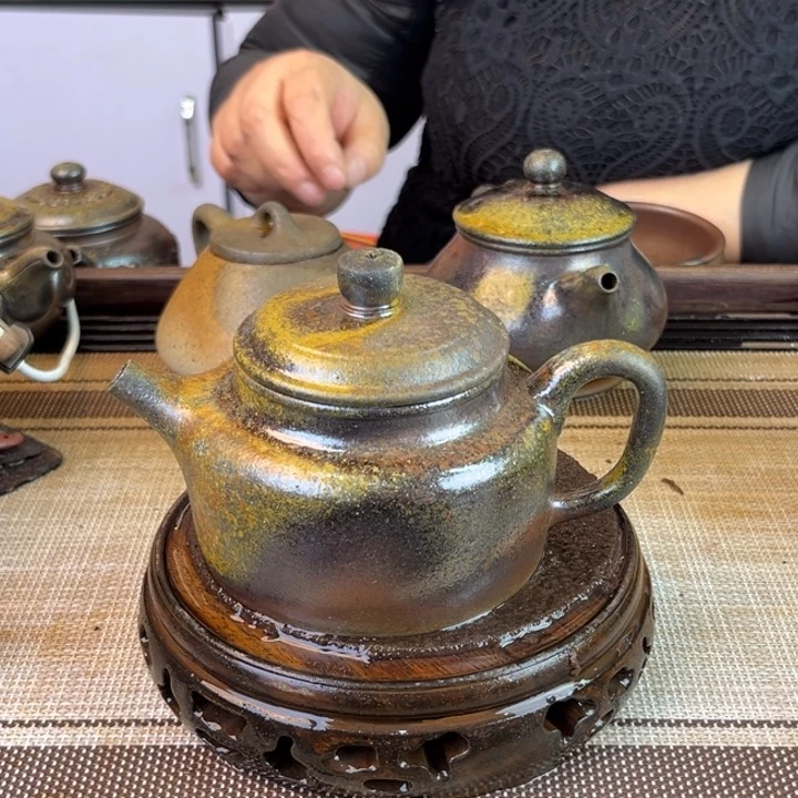 茶壶紫砂底槽清柴烧260cc