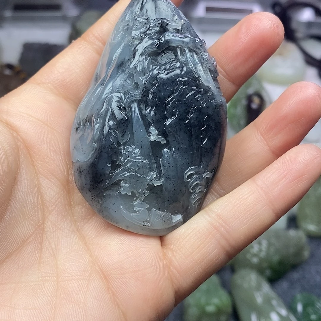 和田玉未镶嵌颈饰