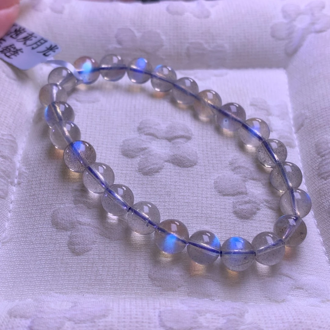 水晶未镶嵌手链小灯泡灰月光7+