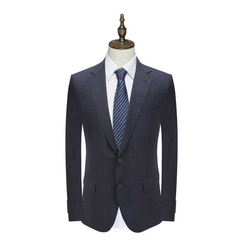 AS133奥 春秋男西服两粒扣无开衩商务西装外套 14QD31392-3