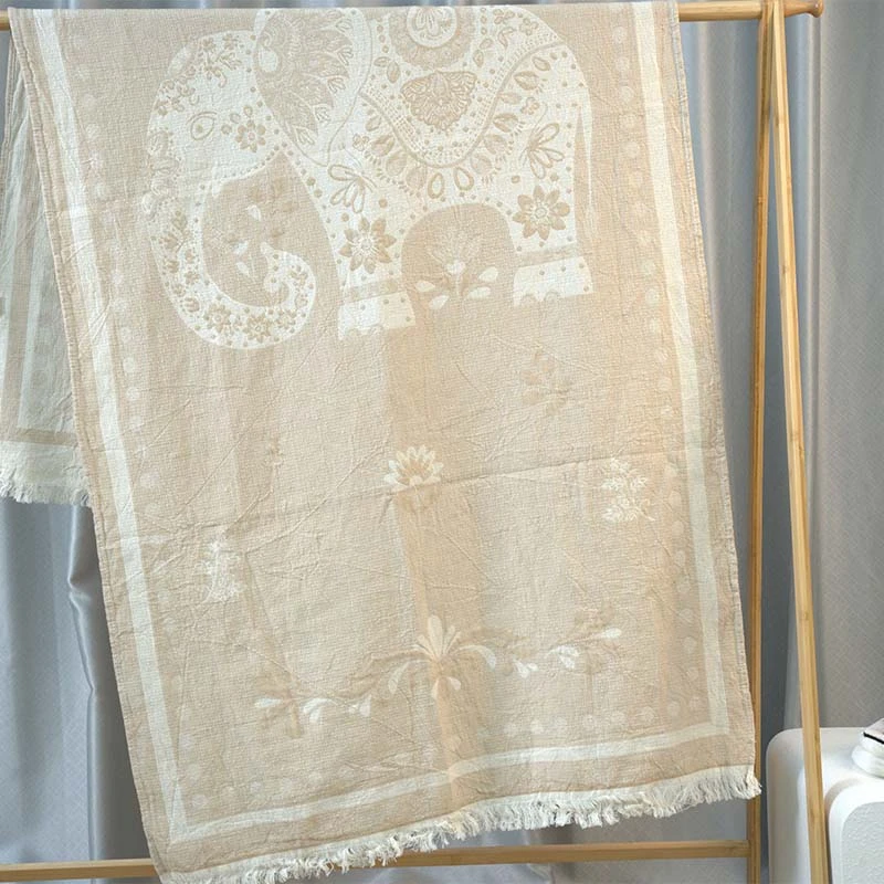 万象更新-罗布麻亲透气吸水适浴巾