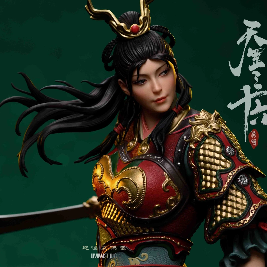 悠慢国风雕像1/4扈三娘全款原创纯手工上色手办礼品