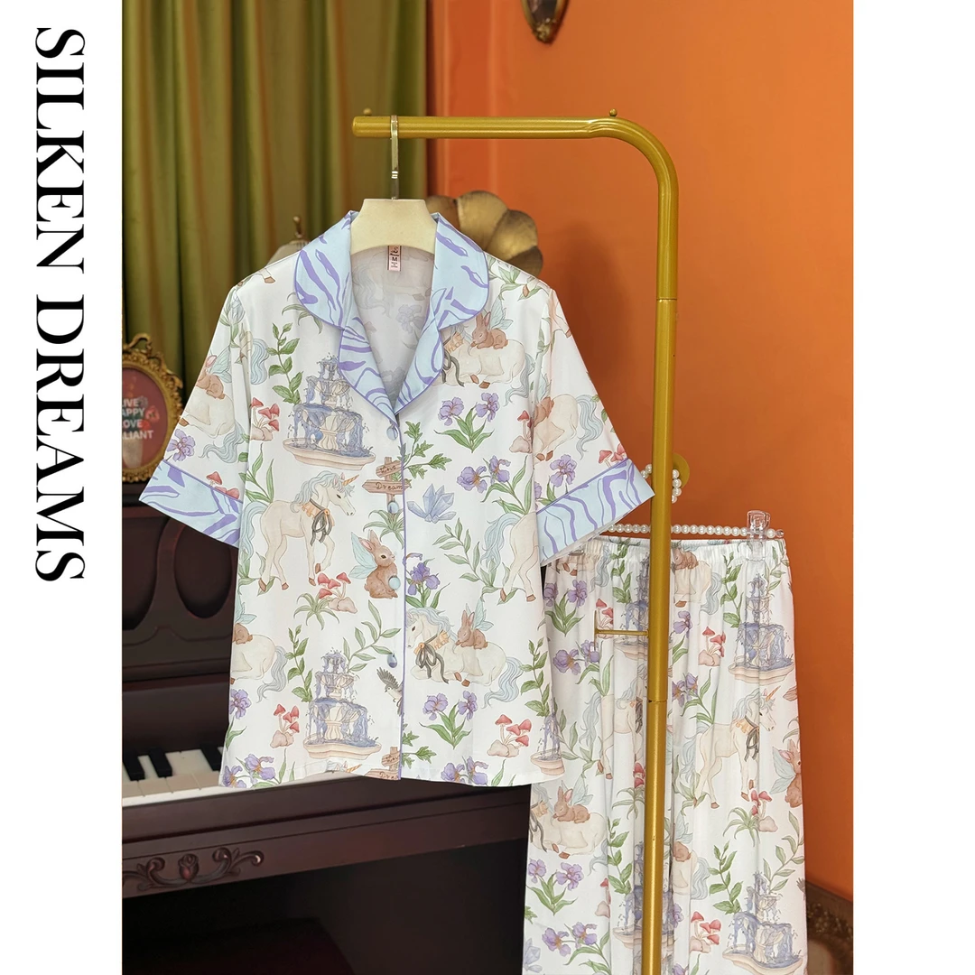 【悉尼画报｜花与旧梦】夏季可爱时尚潮流可外穿睡衣家居服套装7