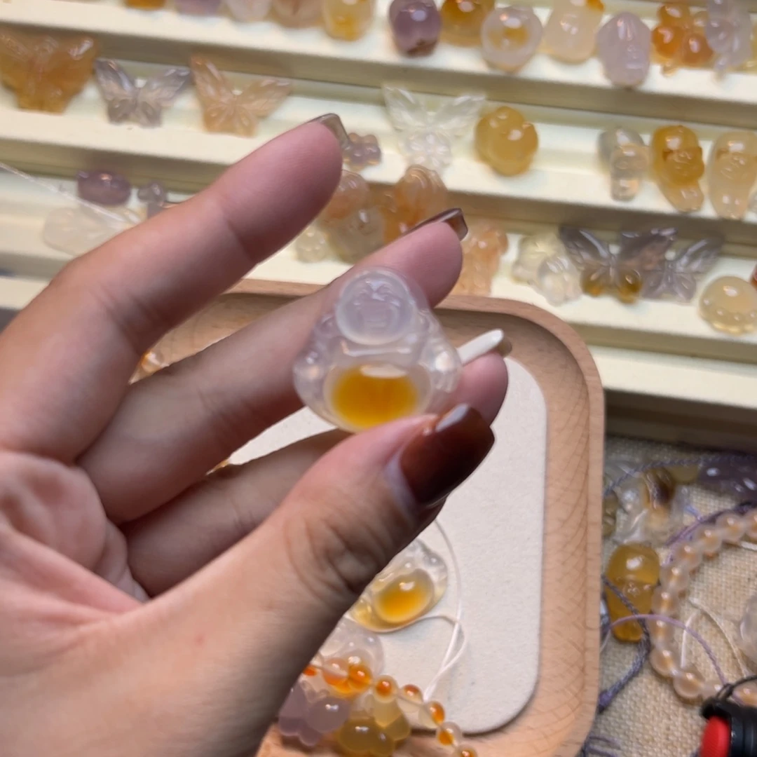 玛瑙/玉髓合金颈饰