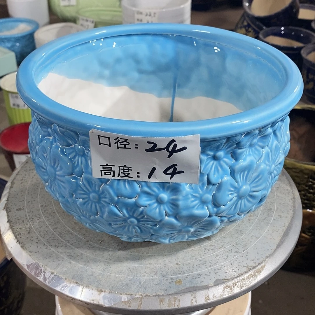 【闪购商品】陶瓷微瑕花盆-033-1个中号