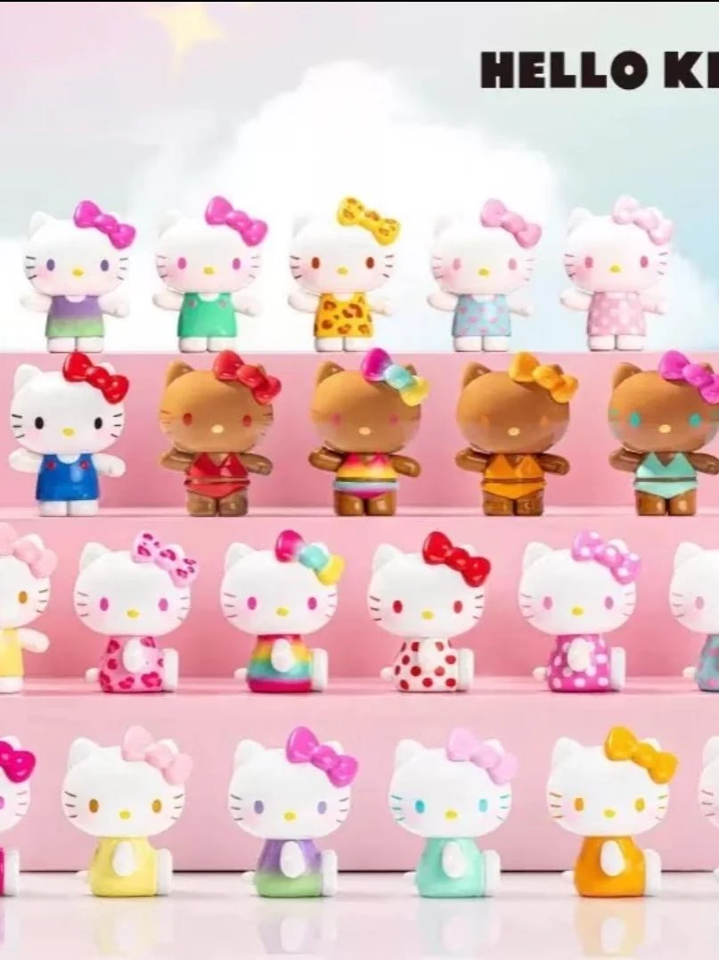 【代拆拆盒】HelloKitty夏日彩虹糖盲袋MINI萌粒公仔