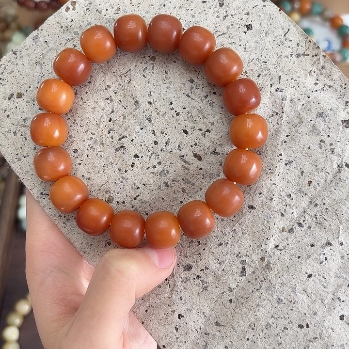 菩提根/象牙果手串卡14干磨秋梨膏微瑕