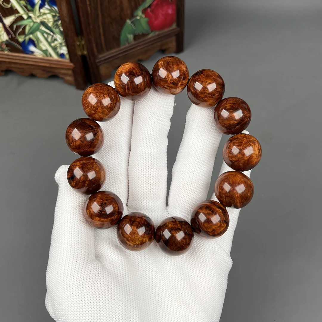 海南黄花梨老料瘤疤手串1.8规格质感纹理经典材质保真男士送礼