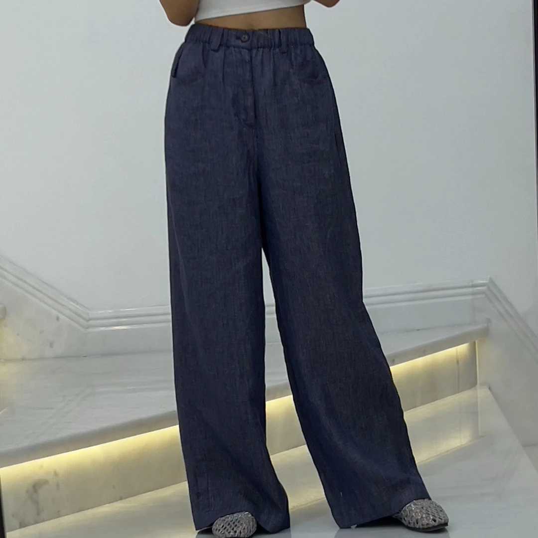 2025春夏时尚高级感休闲麻裤1370