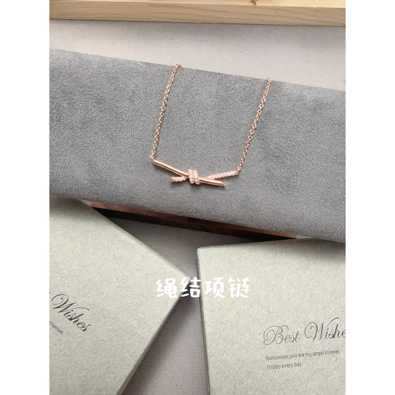 合金项链 V金高版本项链 绳结项链 060