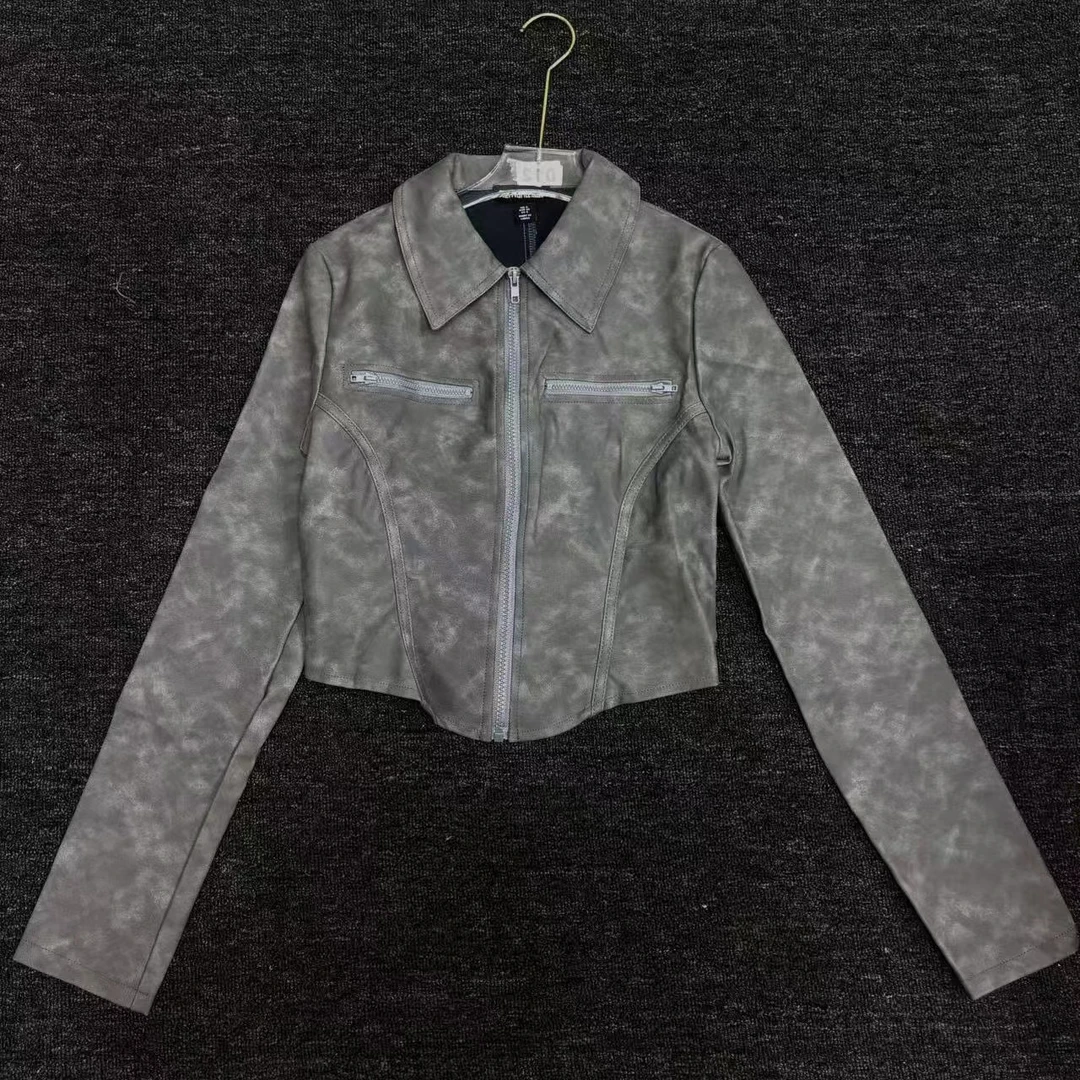 【老钱灰调】个性短款外套女