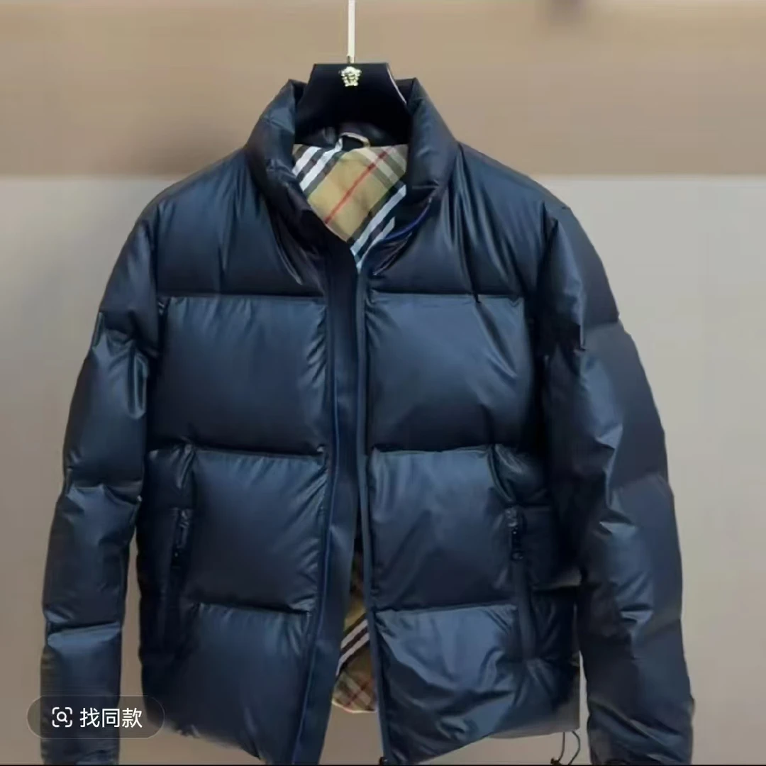 2025年新款男款立领冬季羽绒秋冬版保暖时尚休闲黑色潮流男士