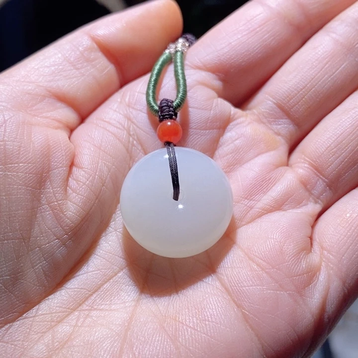 和田玉（糖玉）未镶嵌吊坠(赠链)