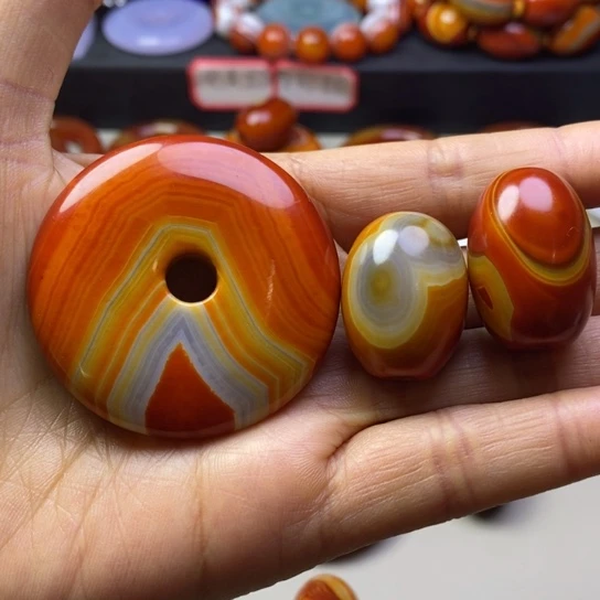 玛瑙/玉髓吊坠(不含链)未镶嵌幵***福