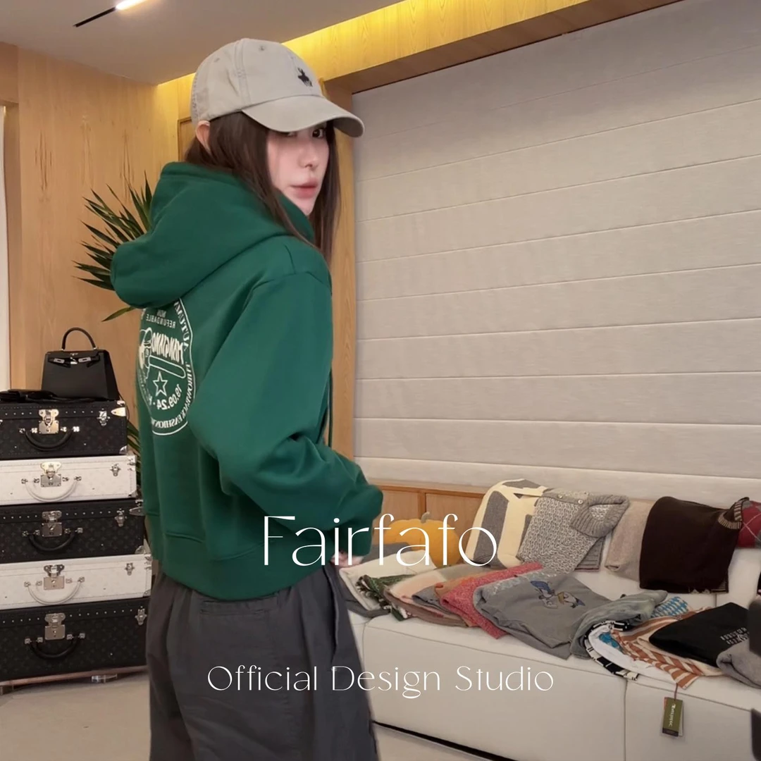 【星星徽章卫衣】WYEL56269韩系潮款秋季休闲宽松连帽新款卫衣