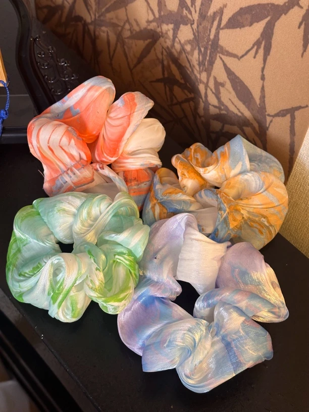 【发圈/发带/发夹】天然少女漂漆发圈头绳高质非遗少女手作