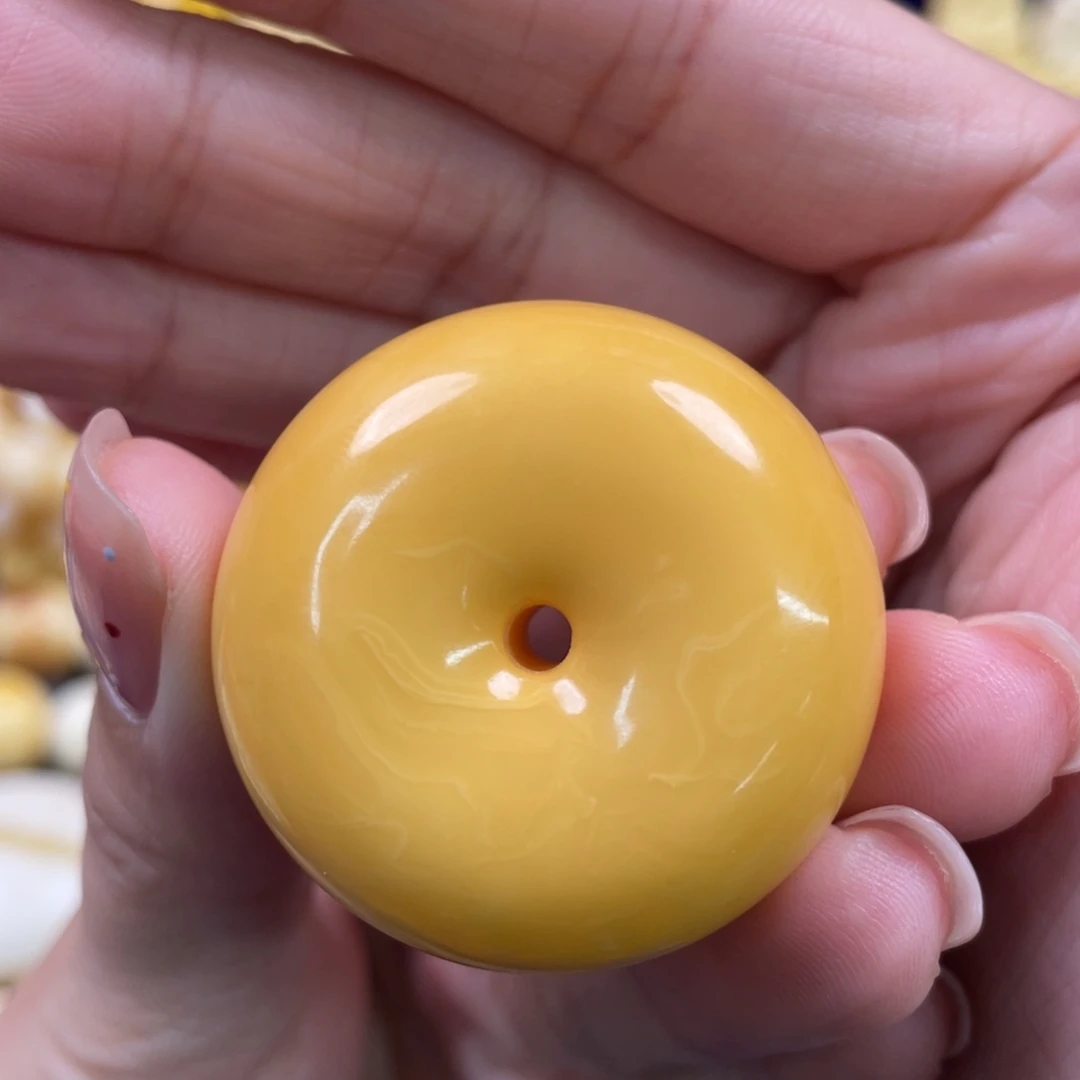裸石蜜蜡未镶嵌琥珀蜜蜡平安扣吊坠