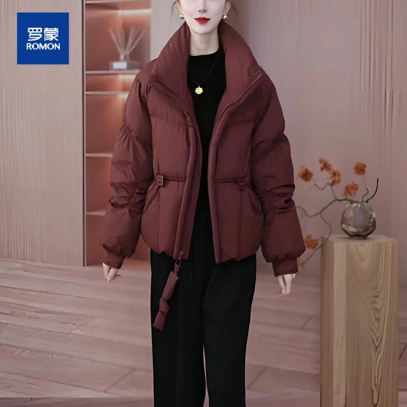 2025年冬季新款气质百搭时尚显瘦保暖加厚洋气白鸭绒女羽绒服外套