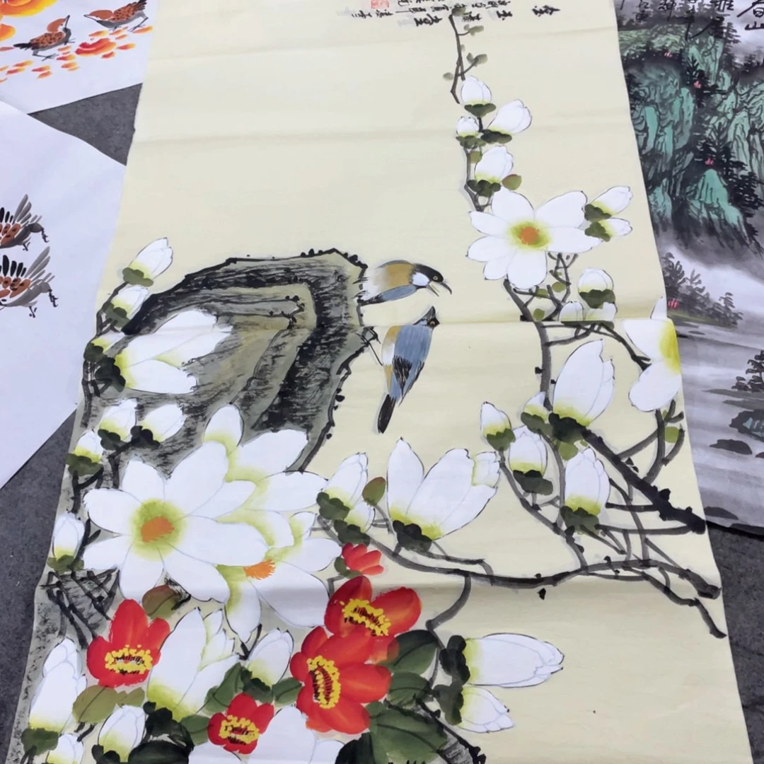 国画国画作品画心一张