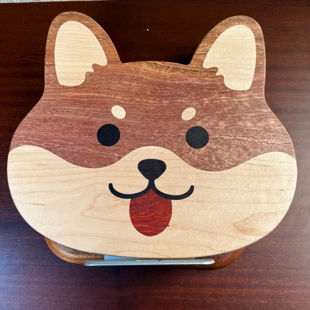 大号柯基阅读架平板支架乌檀木实木可升平板支架礼品