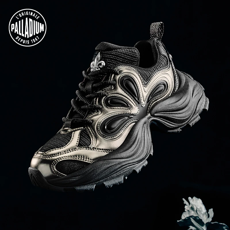 帕拉丁春季女款休闲鞋经典休闲圆头系带老爹鞋99425