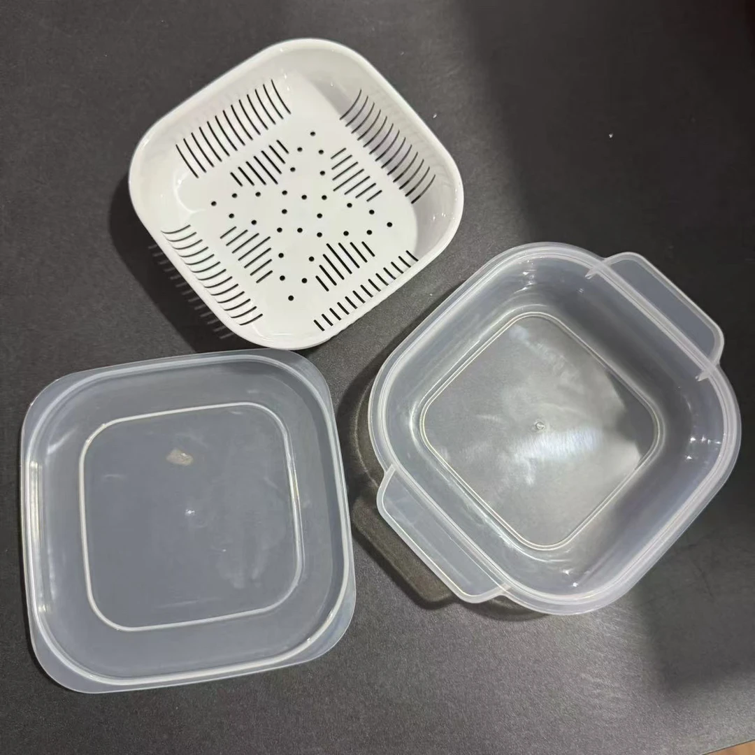 15.5*13*3.5cm米饭饺子食品分装盒保鲜盒