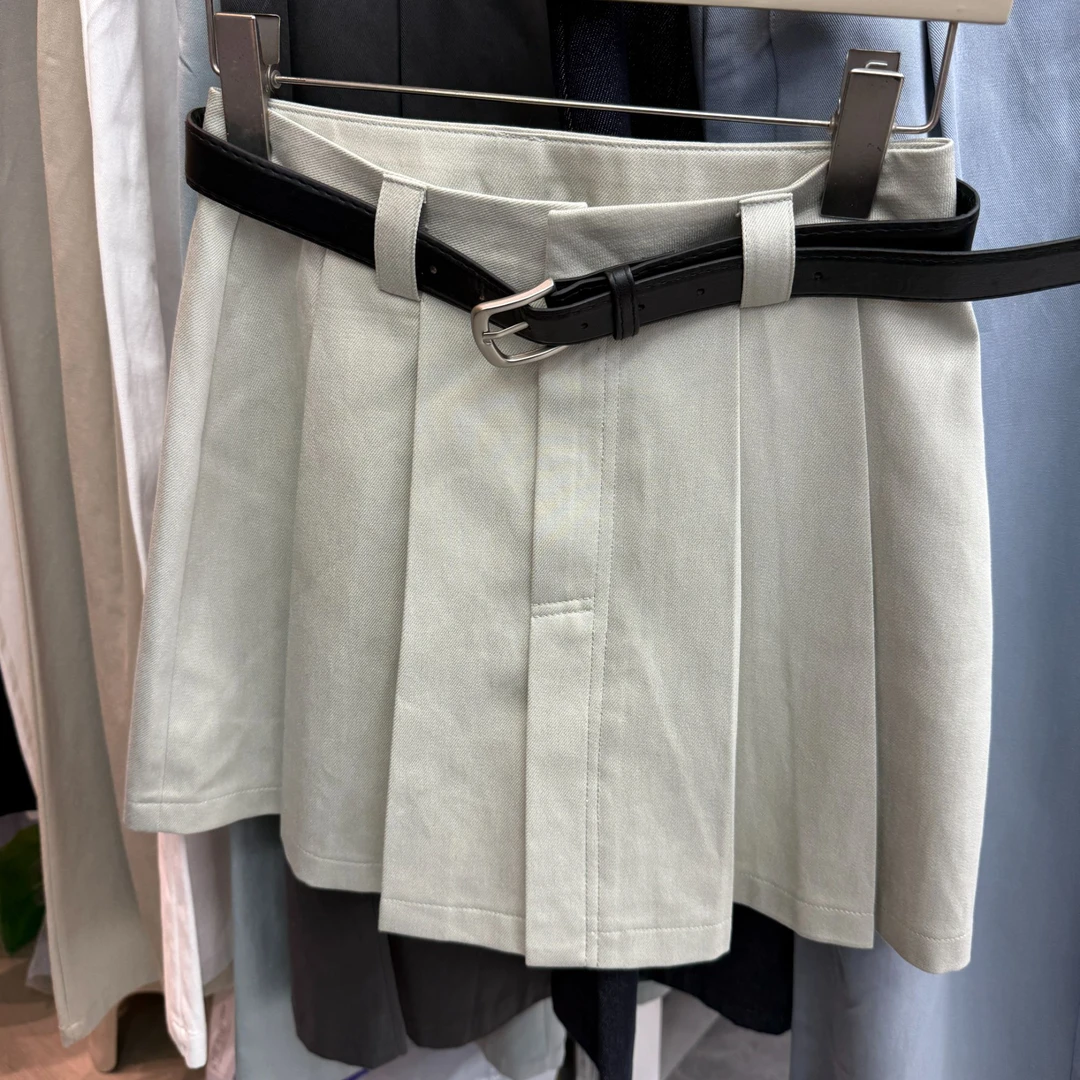 可可推荐~韩系巨显瘦百褶短裙61018（内里带内衬腰带实物为准