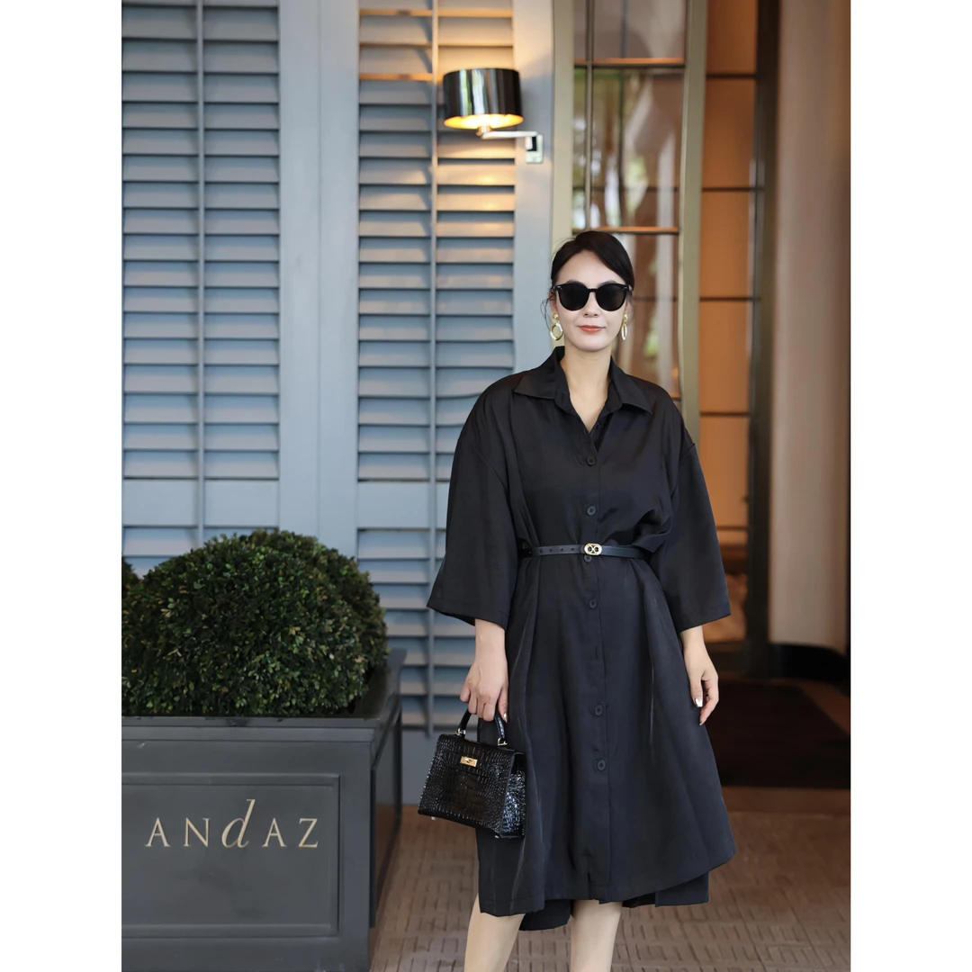 ChenYueTong【老钱】醋酸钉珠连衣裙YLS-LYQ-0067