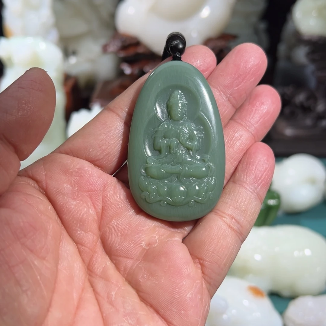 和田玉未镶嵌挂件