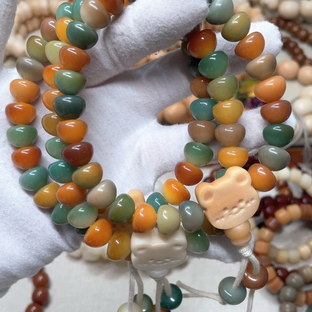 菩提根/象牙果吊坠水磨馒头手持0297