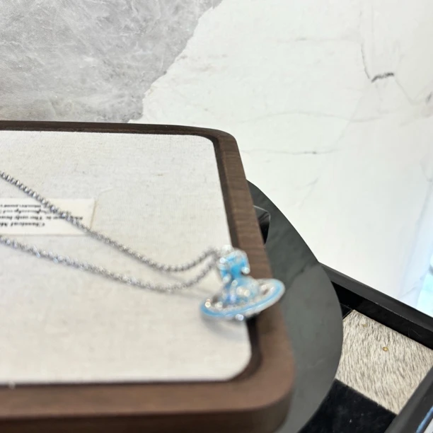 铜合金项链 蓝色地球项链XL2536