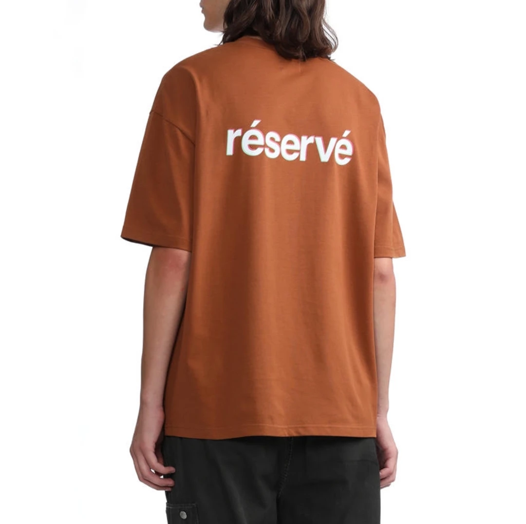 TEU04K-IZZ-夏季后背晕染字母印花时尚圆领半袖