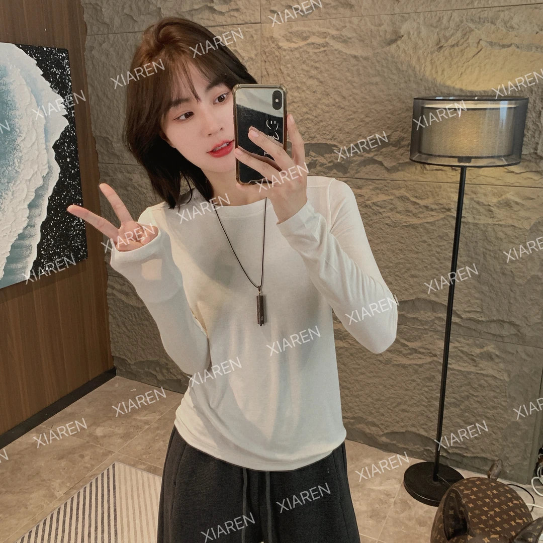 XIAREN【肩线打底】秋季新款女款毛衣舒适好穿上衣休闲可单穿内搭