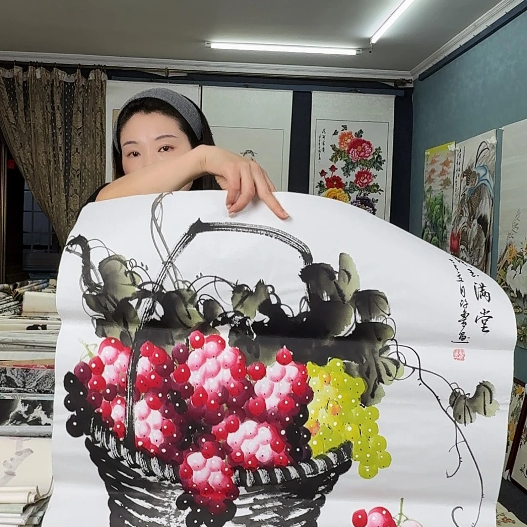 纯手绘国画作品作品