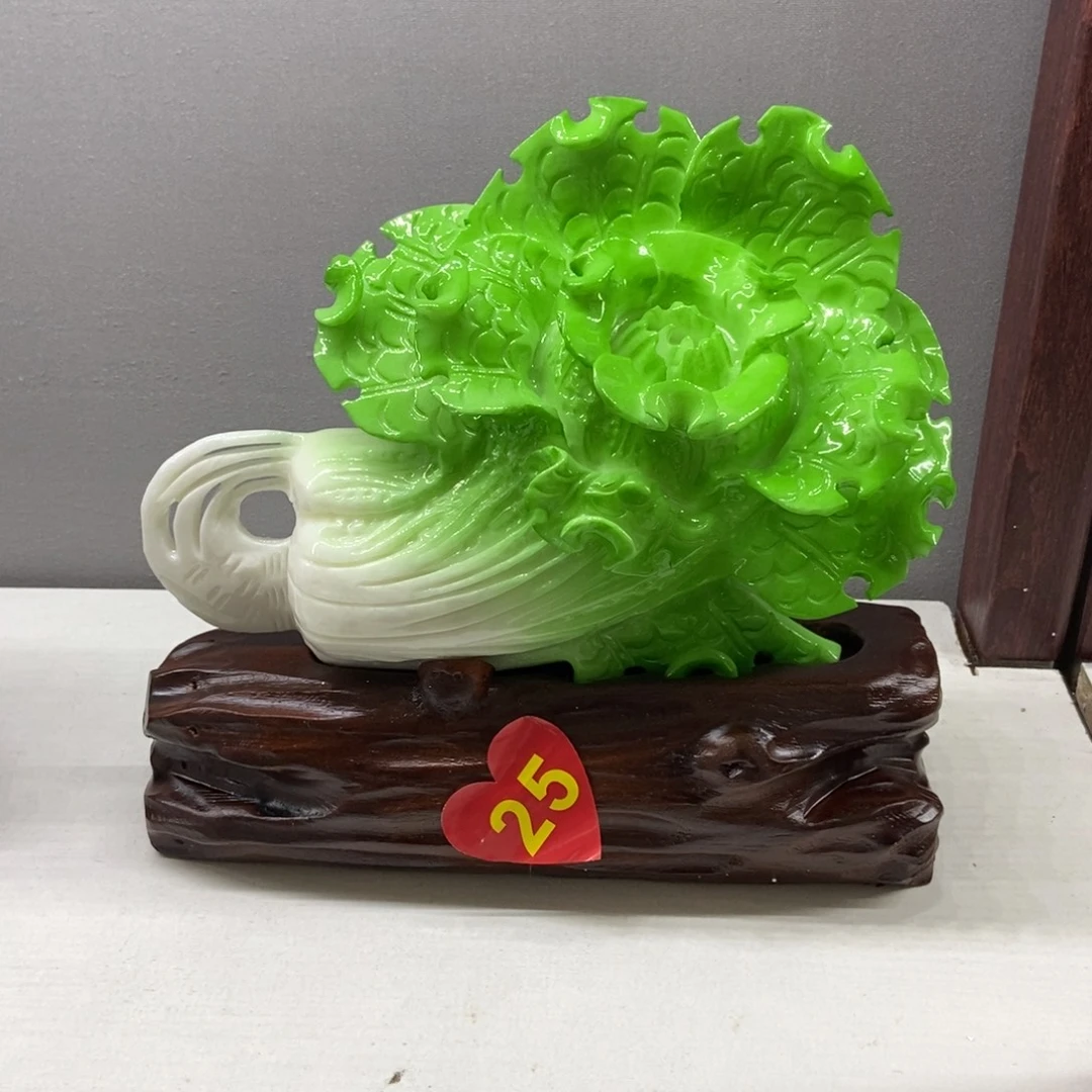 福***龙玉白菜摆件家居摆件