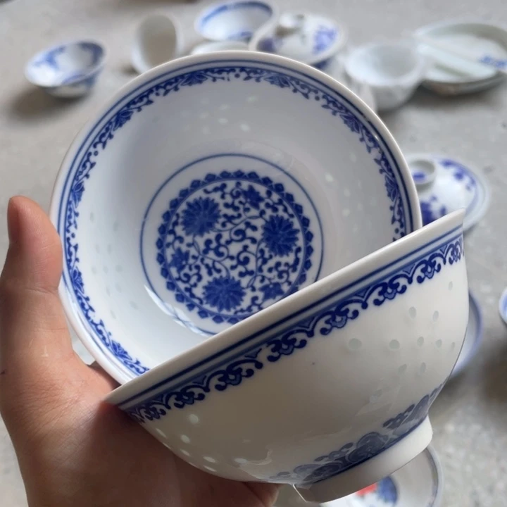 陶碗景德镇高温细白瓷餐具