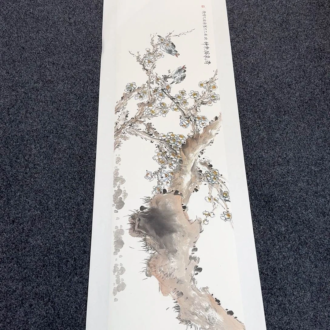 国画纯手绘山水花鸟作品