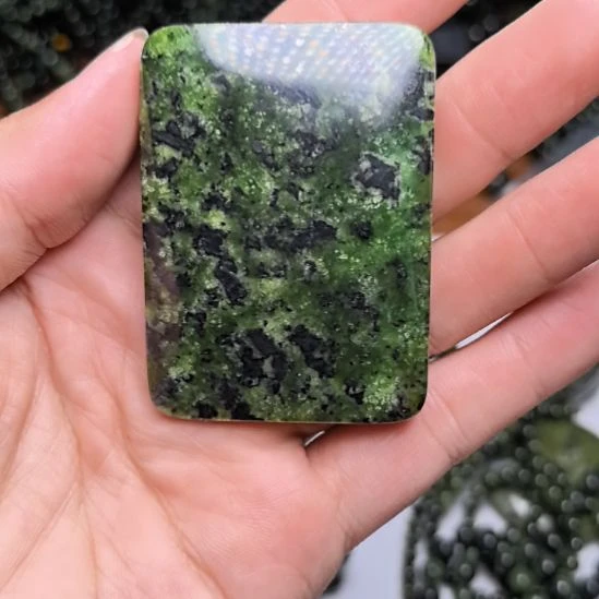 苦***来有机玻璃藏玉药王石原石雕刻平安无事牌吊坠带链子