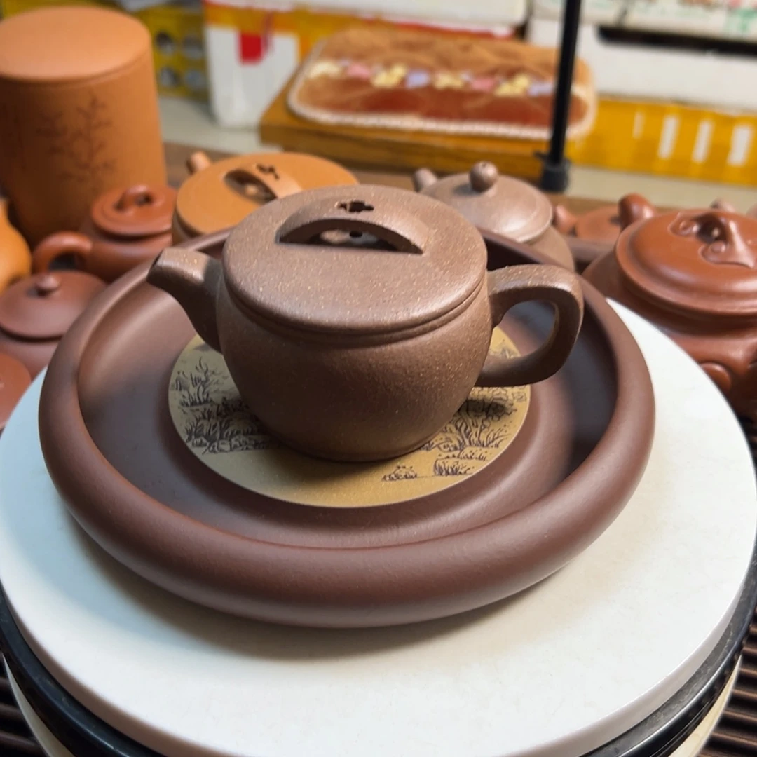 紫砂茶杯刘*五彩段泥汉瓦160