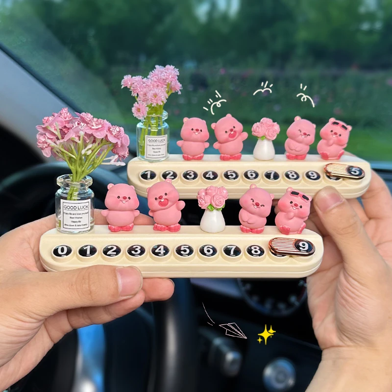 雪驹lobby小海狸车载临时停车号码牌2025新款高级挪车号码牌