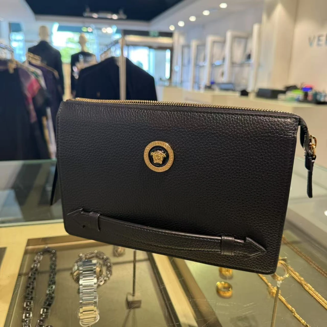 全新未使用 VERSACE/范思哲 男士美杜莎手拿包