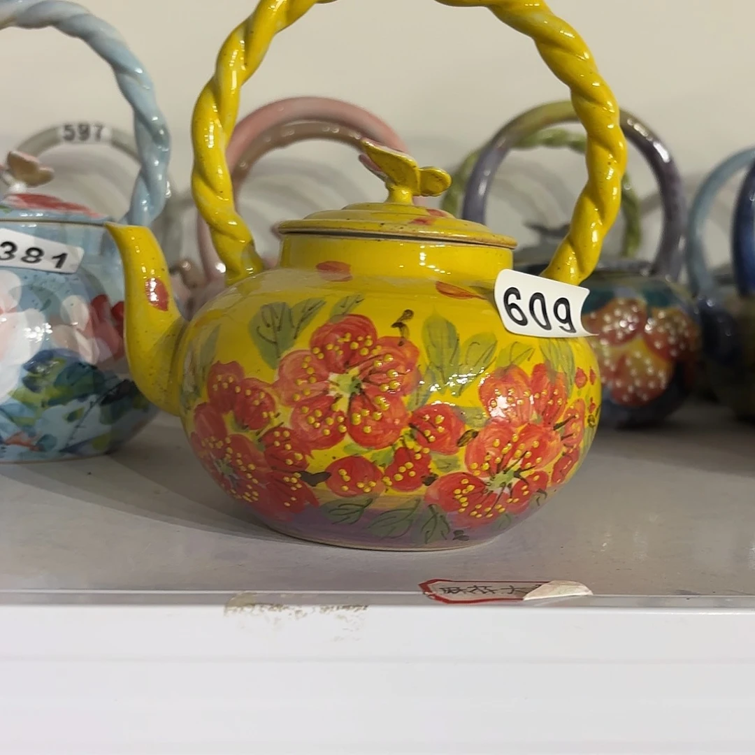 瓷片景德镇手绘高温釉下彩陶瓷茶具