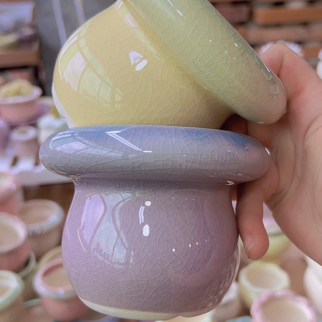 陶瓷花盆当场满12包邮