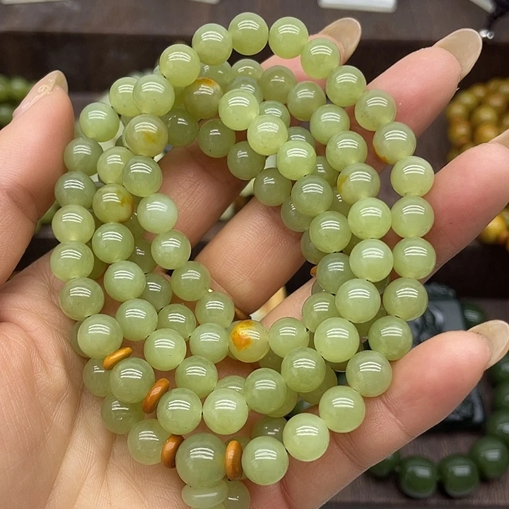 岫岩河磨玉（透闪石质玉）未镶嵌项链