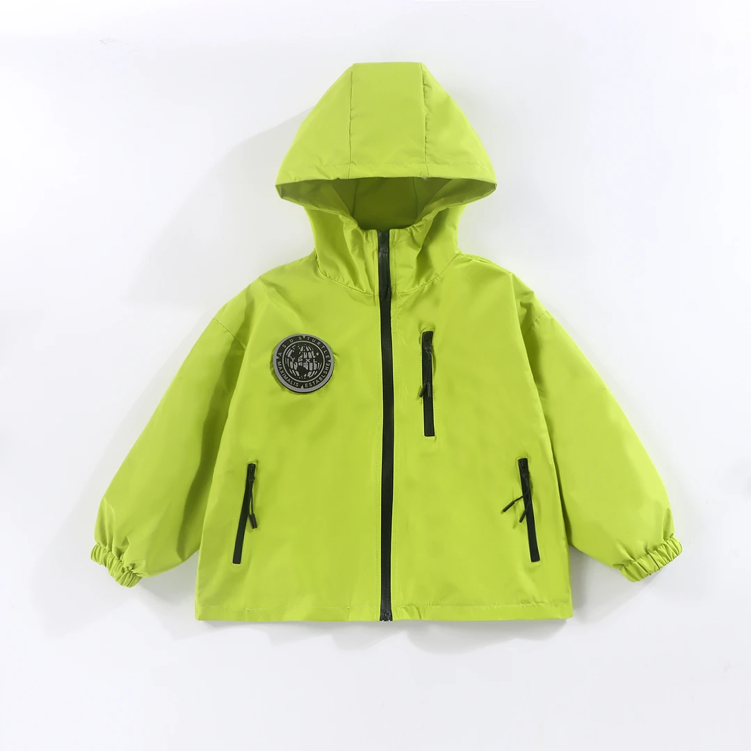 【防风防水】三防冲锋衣童装宝宝户外防风连帽拉链外套简约百搭