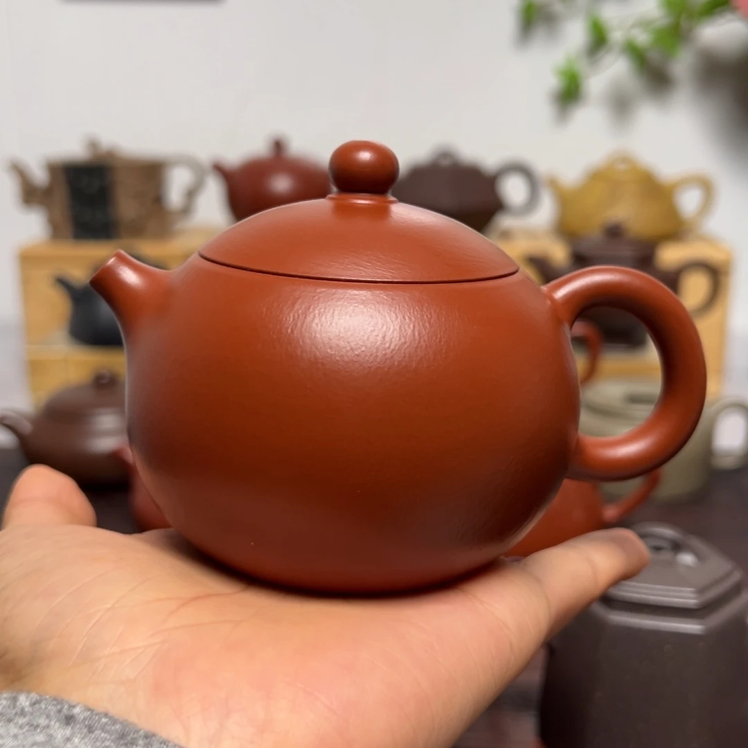 茶壶紫砂210cc全手工西施