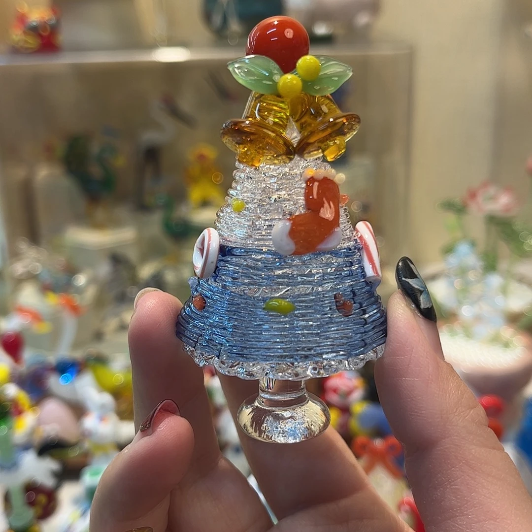 琉璃手工艺品圣诞树精工